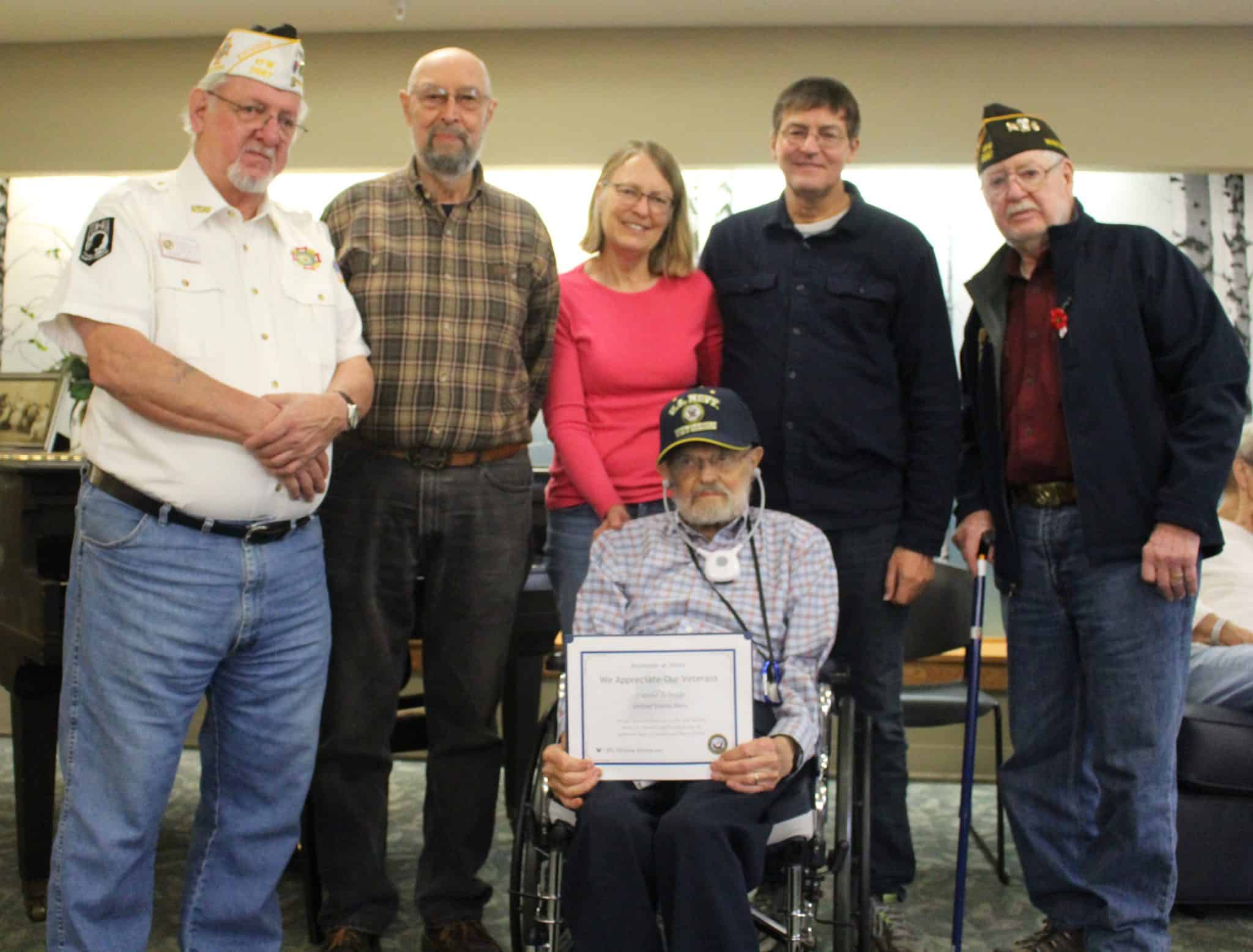 WWII veteran Hal Schrage honored for service to country during special ceremony at Milestone Oct. 18
