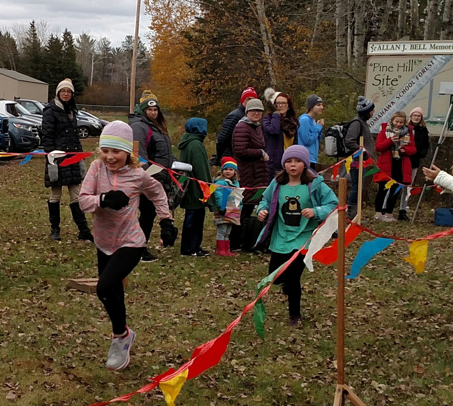 Local students take part in first annual “fun run” on Allan Bell Memorial Trail