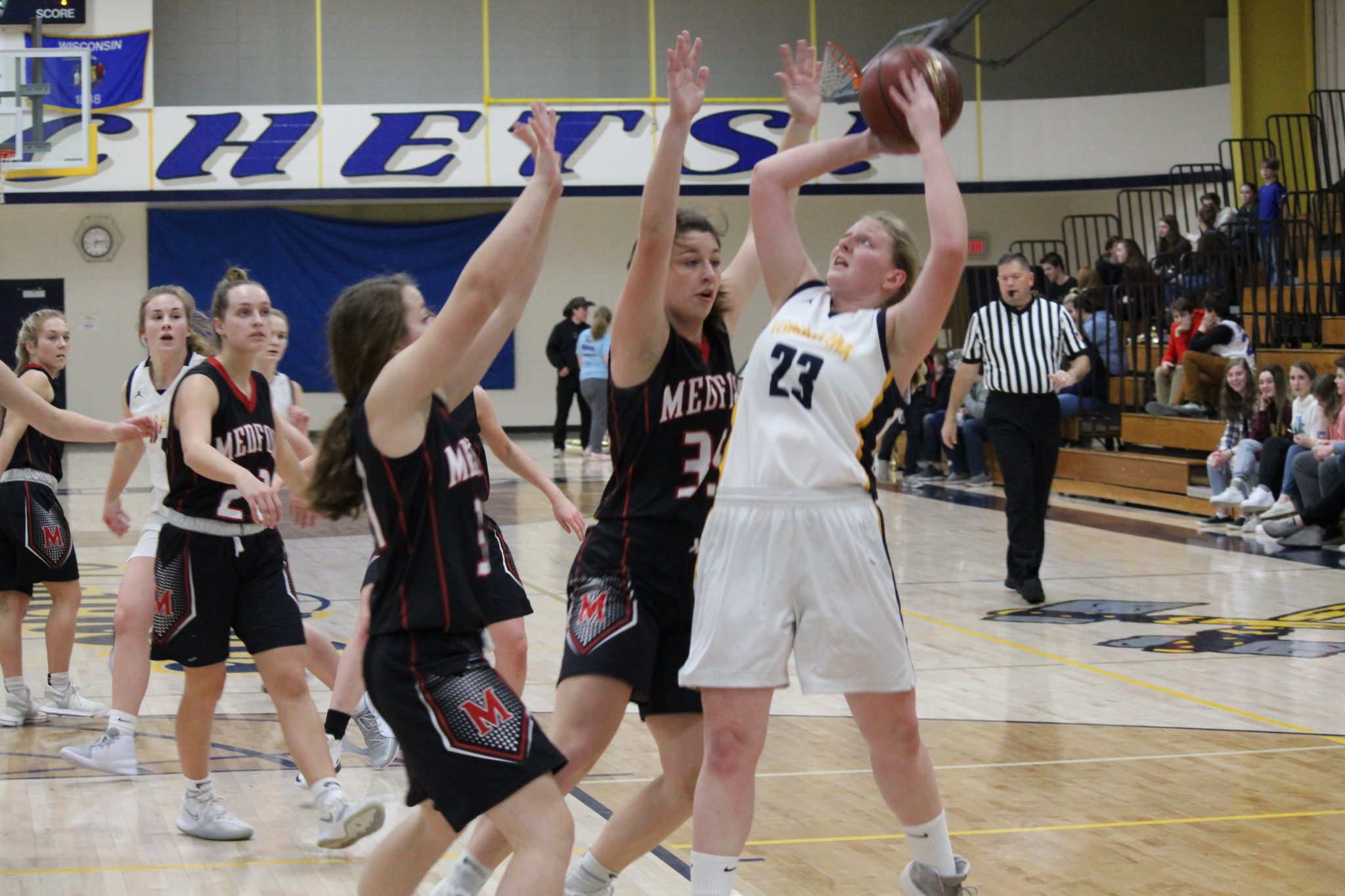 Lady Hatchet basketball drops home opener to Medford