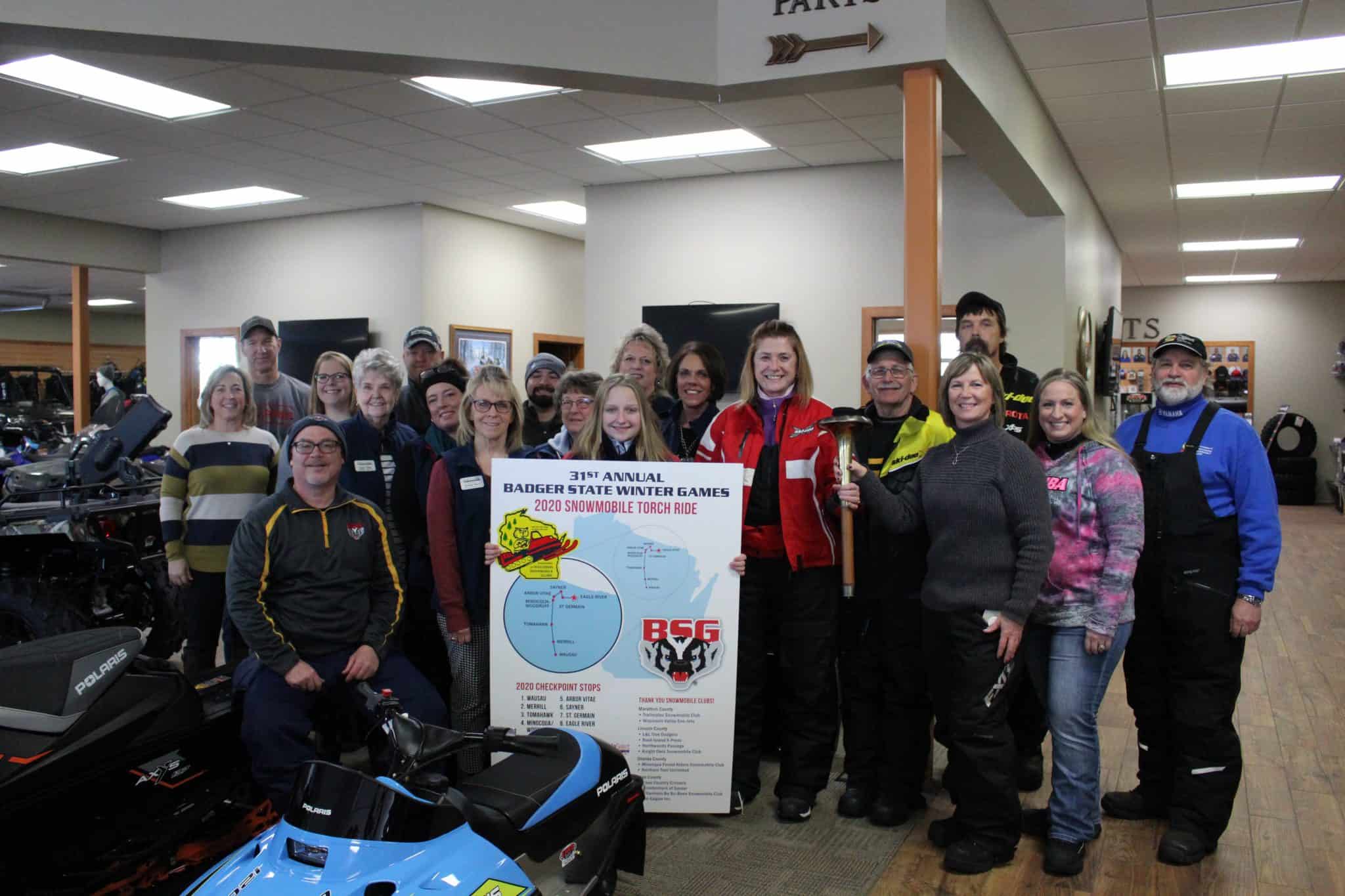 TORCH RUN MAKES STOP IN ERV’S ON WAY TO EAGLE RIVER