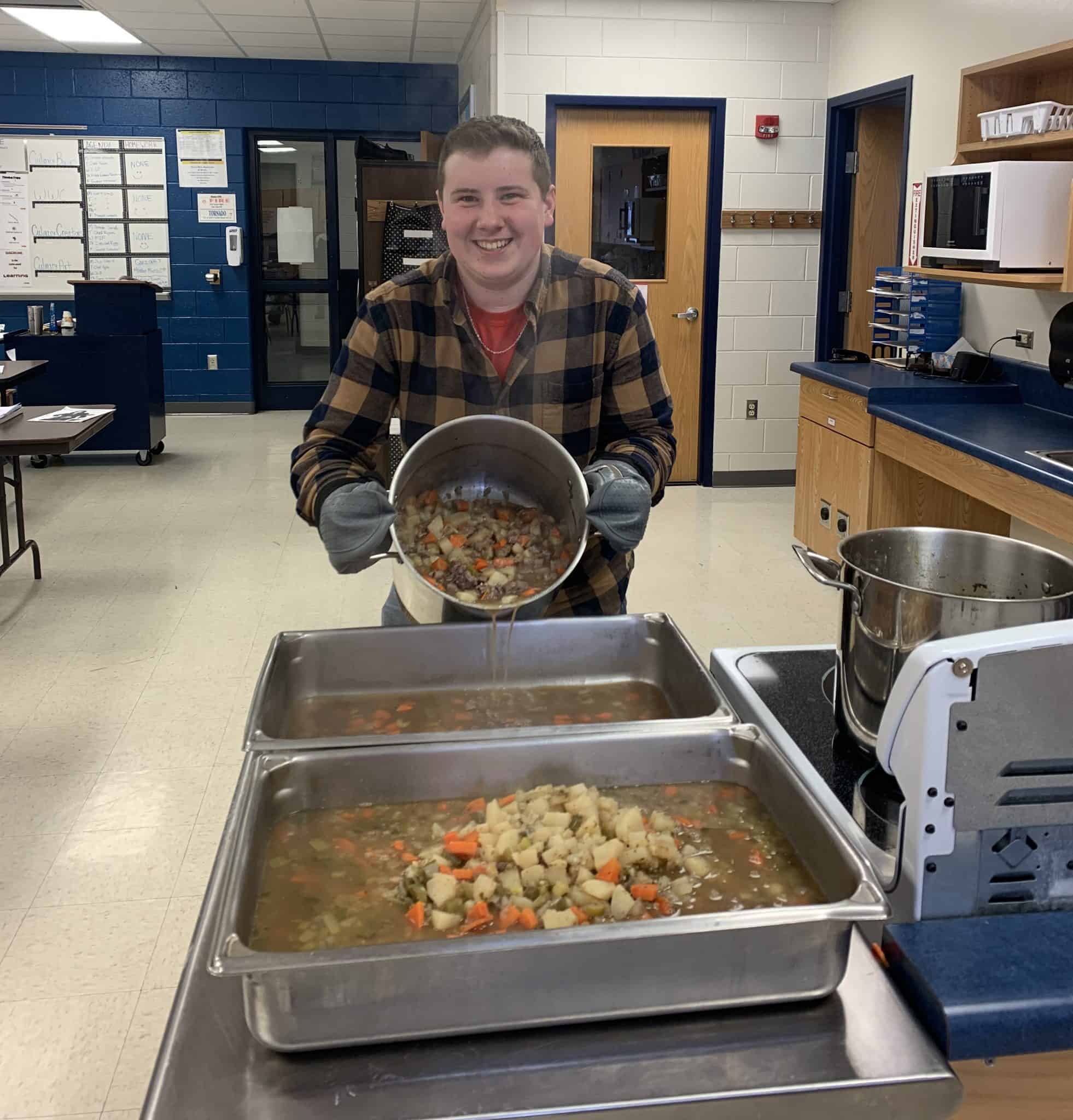 Tomahawk High School culinary class prepares, serves elk stew