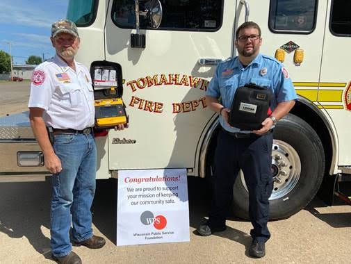 Tomahawk Fire Department receives WPS Foundation grant