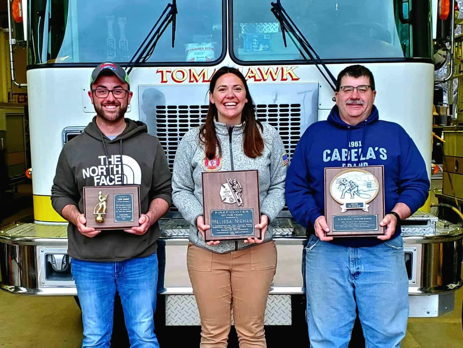 Tomahawk Fire Department honors three members