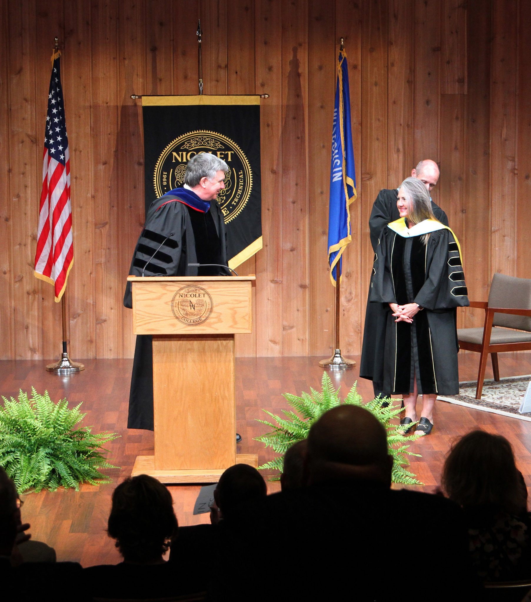Kate Ferrel installed as next Nicolet College president at investiture ceremony 