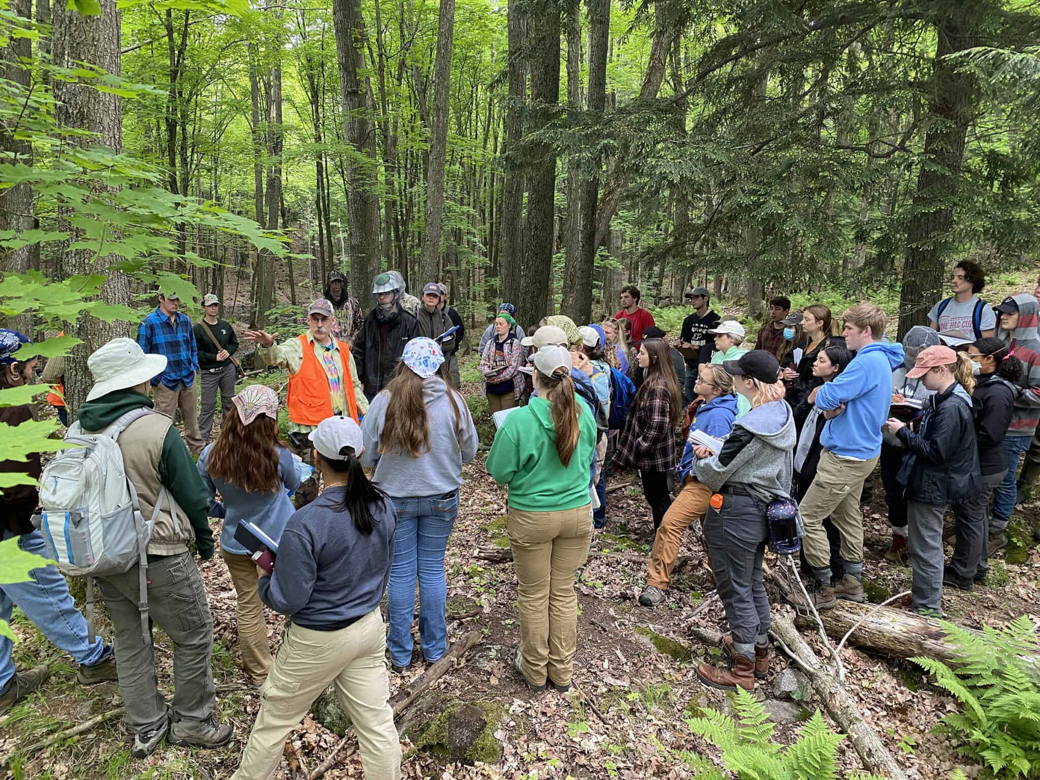 Purdue University Wildlife students visit Nicolet College to learn about northern ecosystems