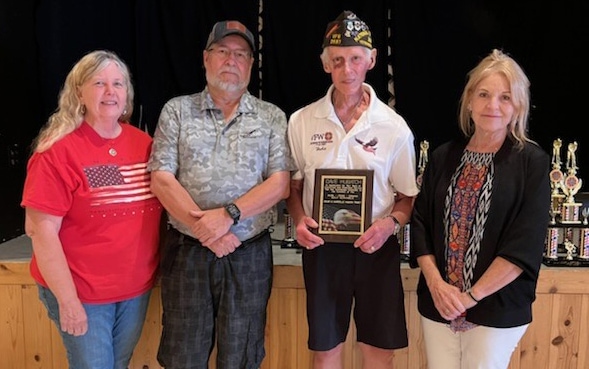 100 golfers take part in VFW golf scramble; Dave Hubatch recognized for years of support