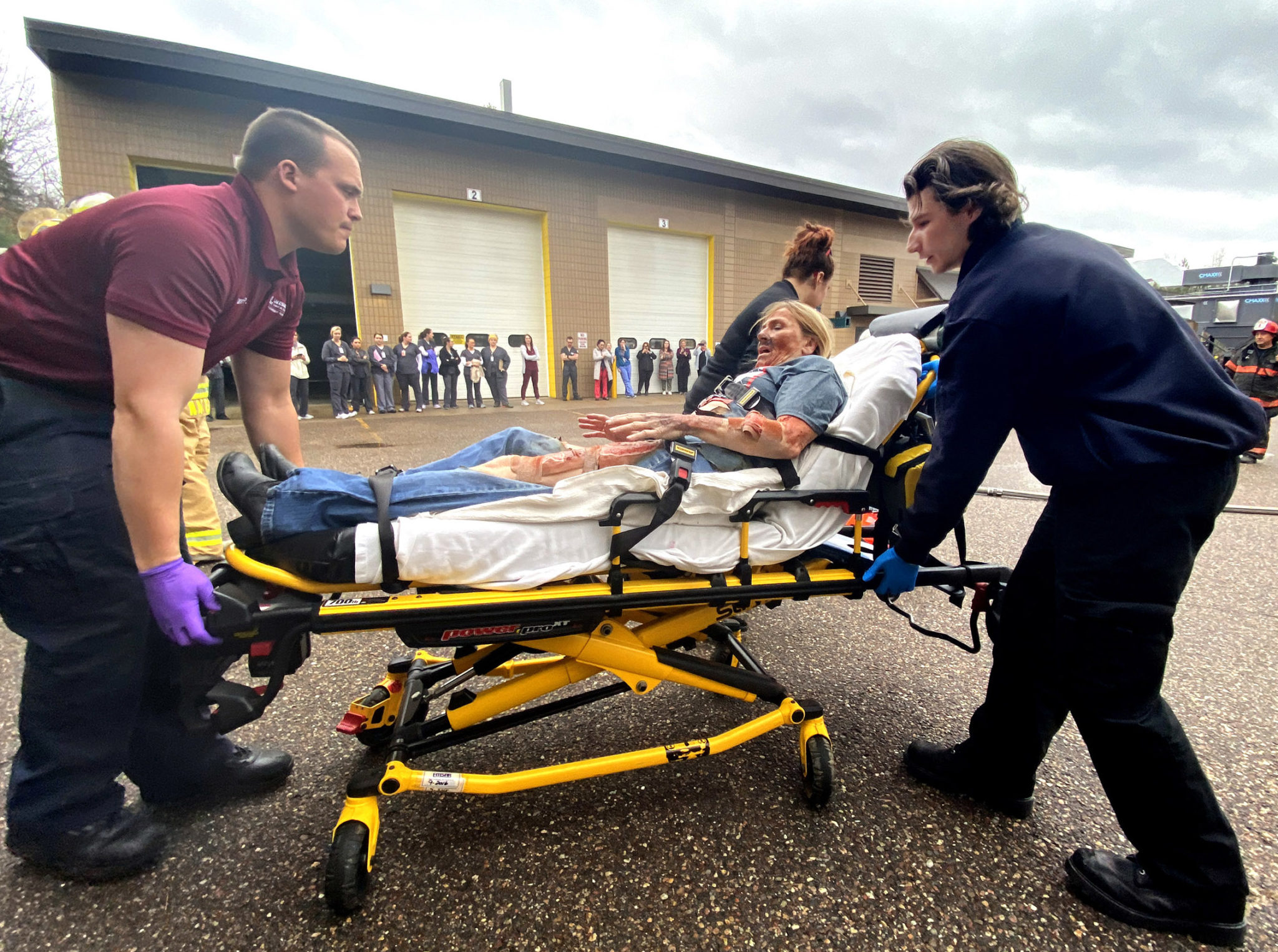 Nicolet College Emergency Response, Nursing students take part in simulation training exercise 