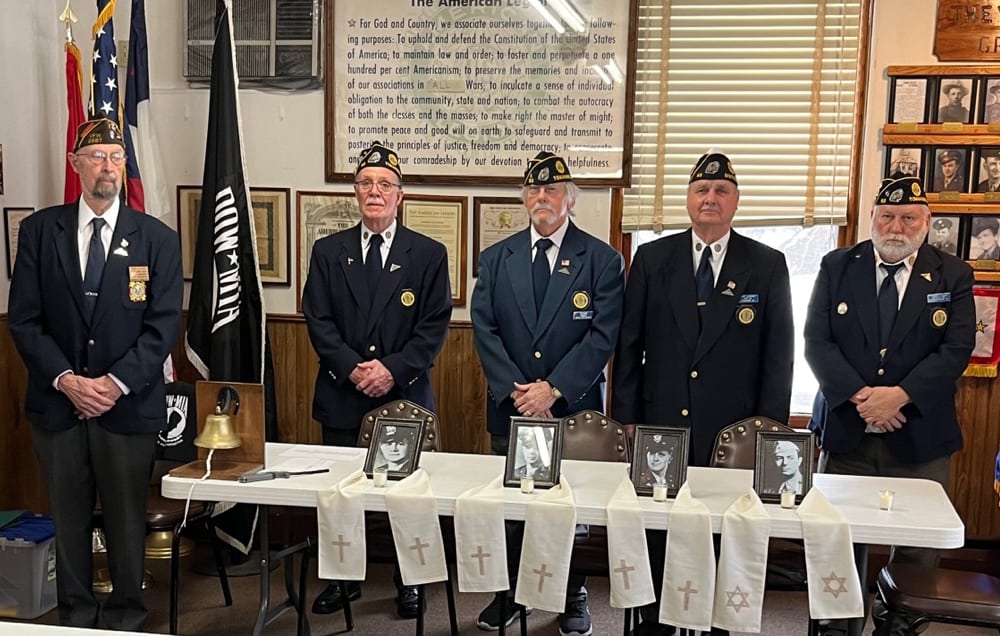 Tomahawk American Legion, VFW posts hold Four Chaplains Day memorial ceremony