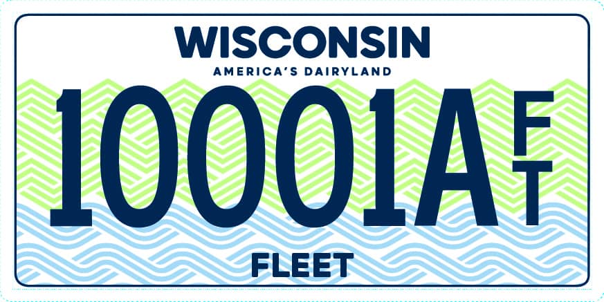 Wisconsin DMV rolls out new license plate for fleet operators