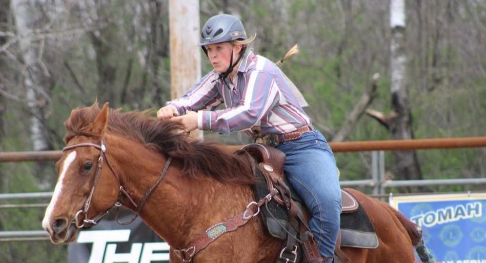 Tomahawk’s Mya Pankow competes in WHSRA spring rodeo in Tomah