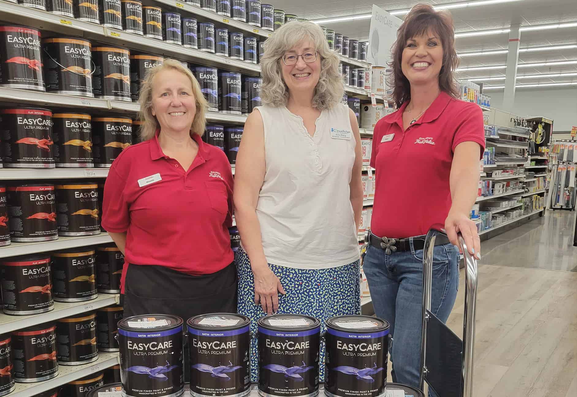 Qualheim’s True Value donates 15 gallons of paint to Kinship of Tomahawk