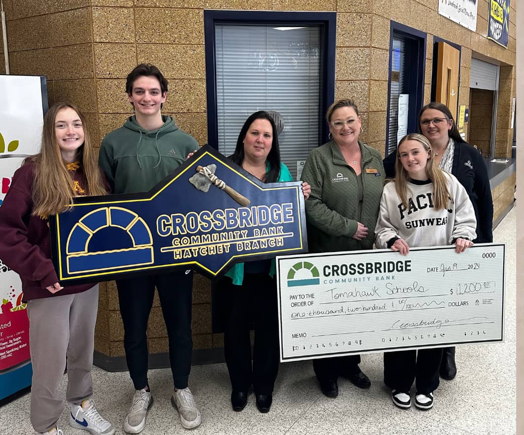 Crossbridge reopens THS branch, makes pair of donations