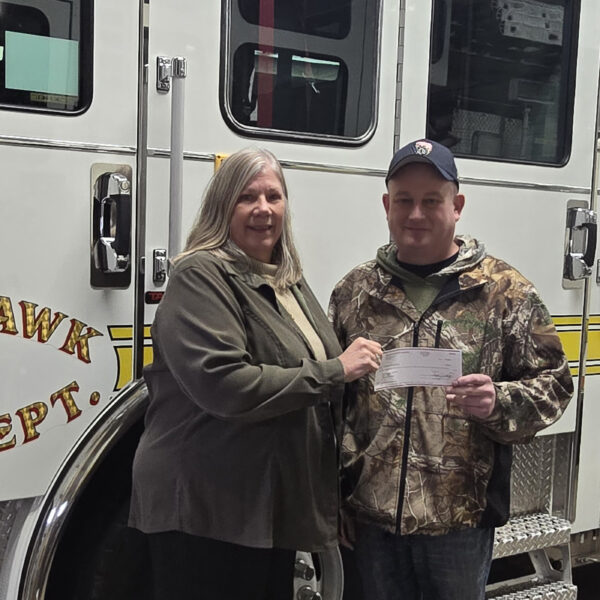 Mutual of Wausau makes donation to Tomahawk Fire Department