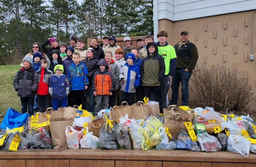 Local scouts collect 500-plus pounds of food for Tomahawk pantry