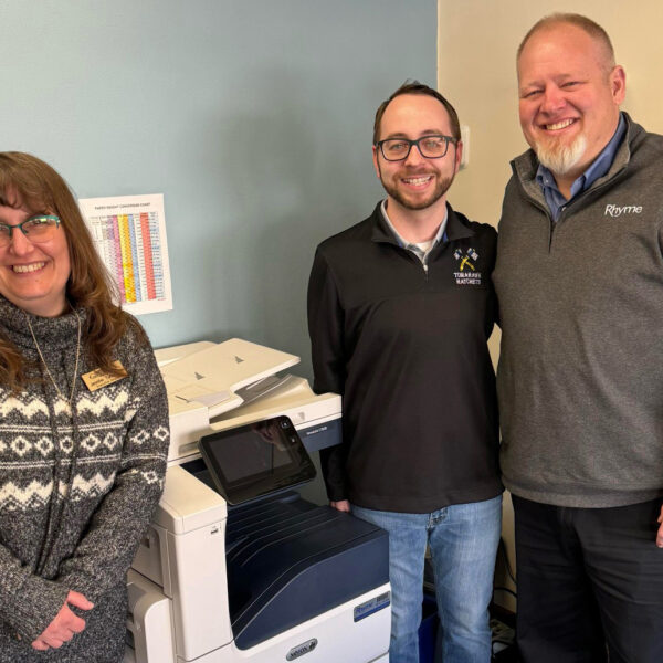 Tomahawk Main Street Inc. receives new printer as part of Rhyme’s ‘Giving Tuesday’