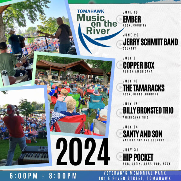 Tomahawk Music on the River announces 2024 lineup