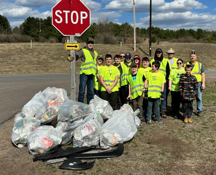 American Legion, Boy Scouts clean up County Hwy. S